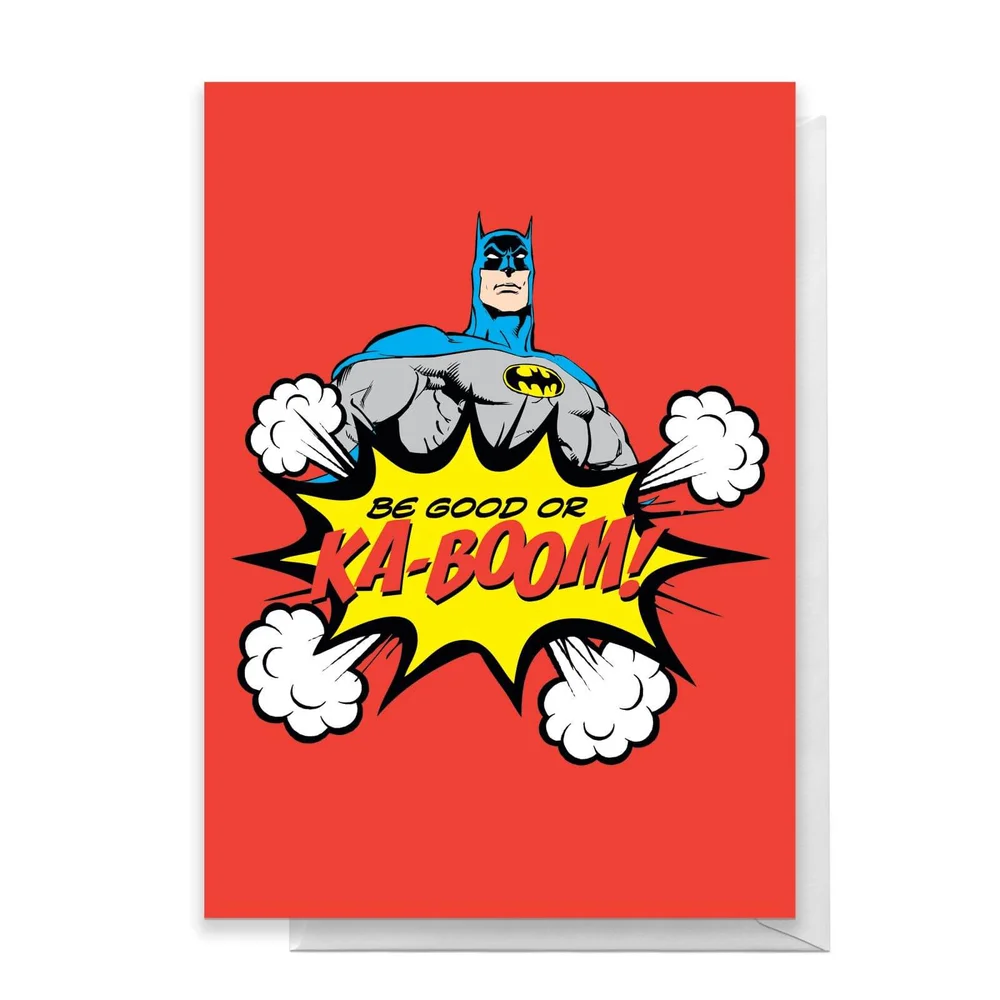 Batman Be Good Or Ka-Boom! Greetings Card - Standard Card Bild 1