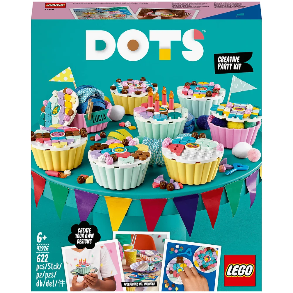 LEGO 41926 DOTS Cupcake Partyset mit 8 Cupcakes, Geburtstagsgeschenk für Kinder, Bastelset, Kreativset Bild 1