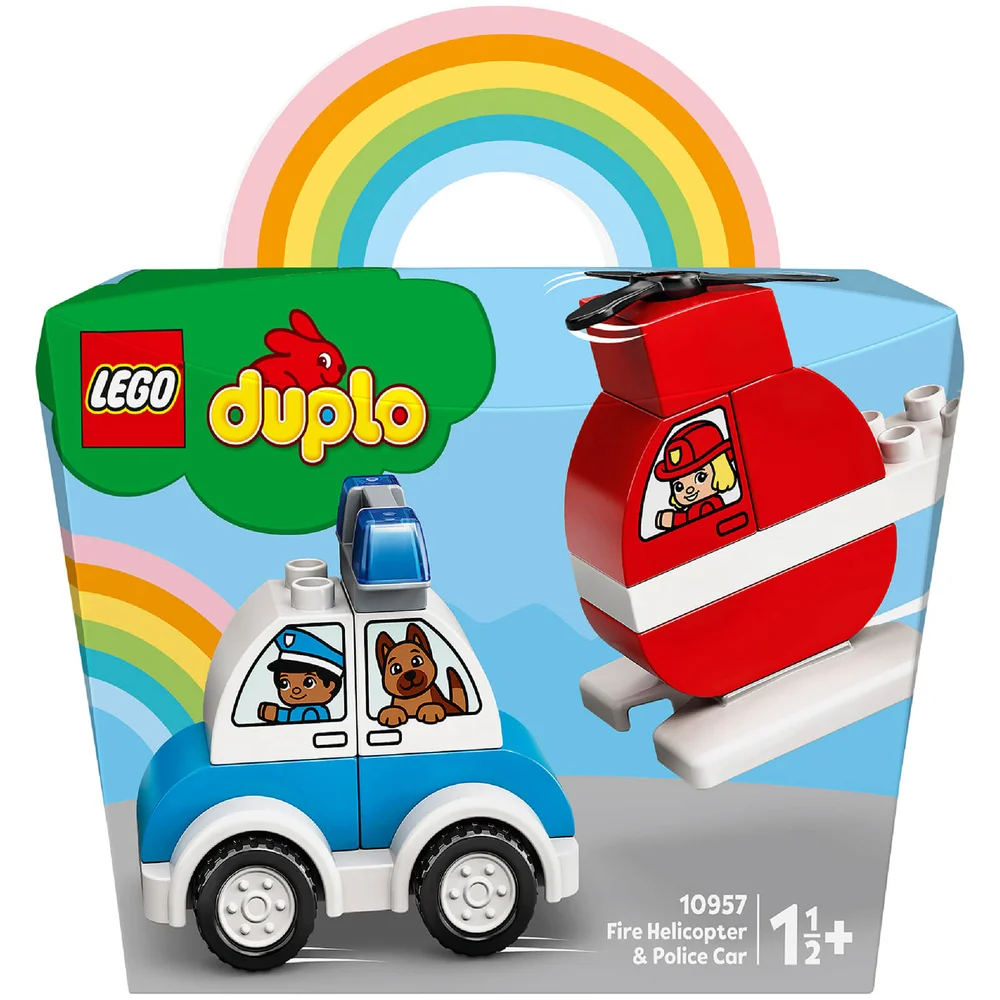 LEGO DUPLO My First: Mein erster Feuerwehrhubschrauber und mein erstes Polizeiauto (10957) Bild 1