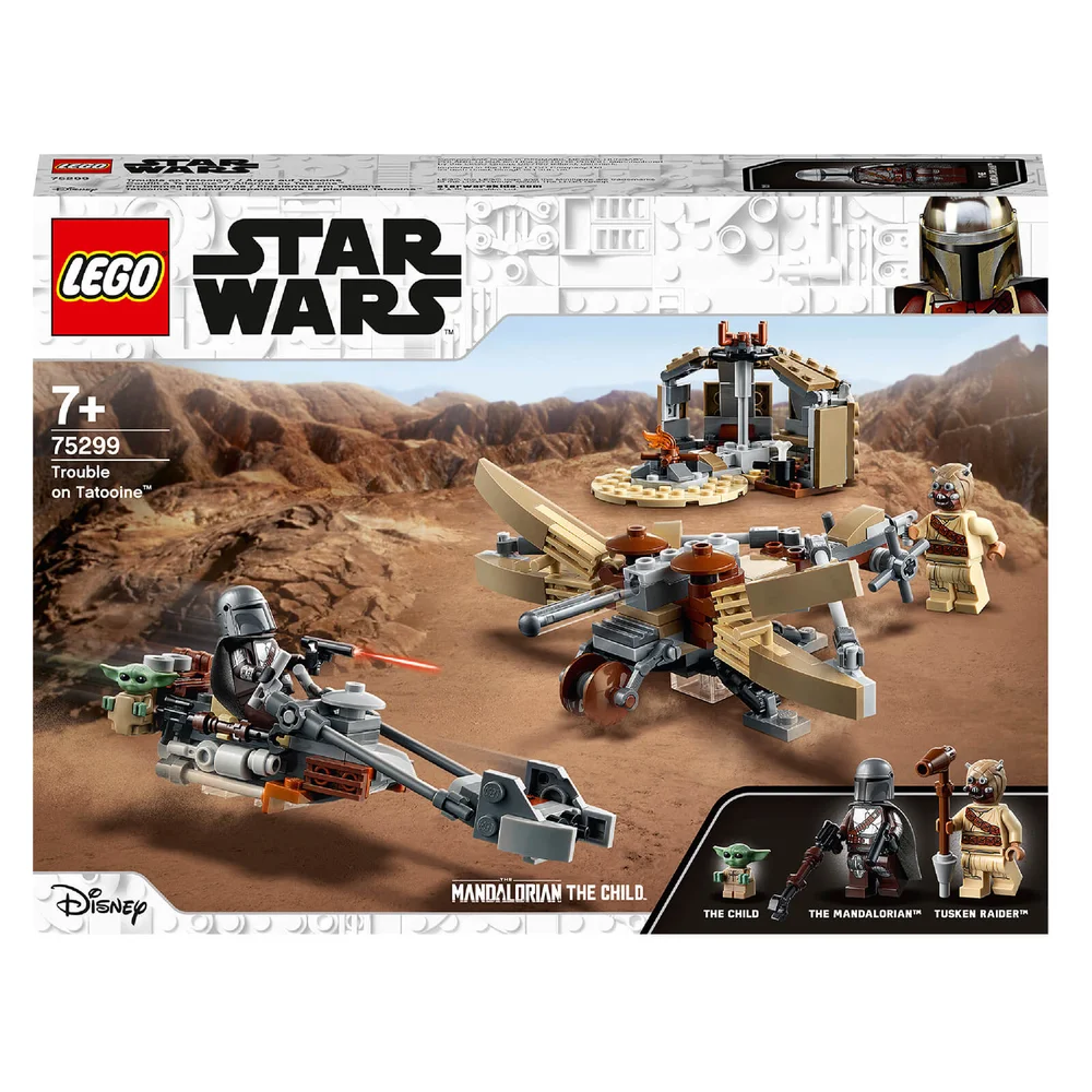 LEGO 75299 Star Wars: The Mandalorian Ärger auf Tatooine Bauset mit Baby Yoda das Kind Figur, Staffel 2, Spielset Bild 1