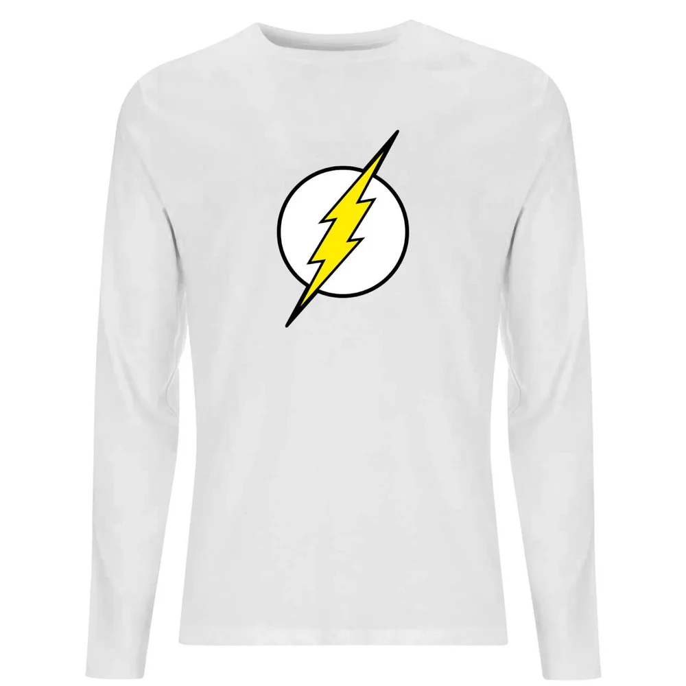 DC Justice League Core Flash Logo Unisex Long Sleeve T-Shirt - White - XS Bild 1