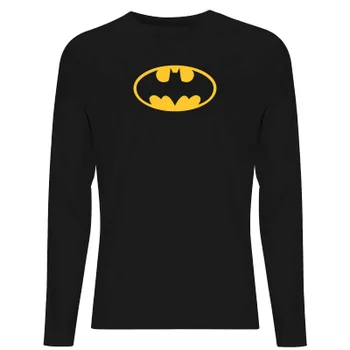 DC Justice League Core Batman Logo Unisex Long Sleeve T-Shirt - Black