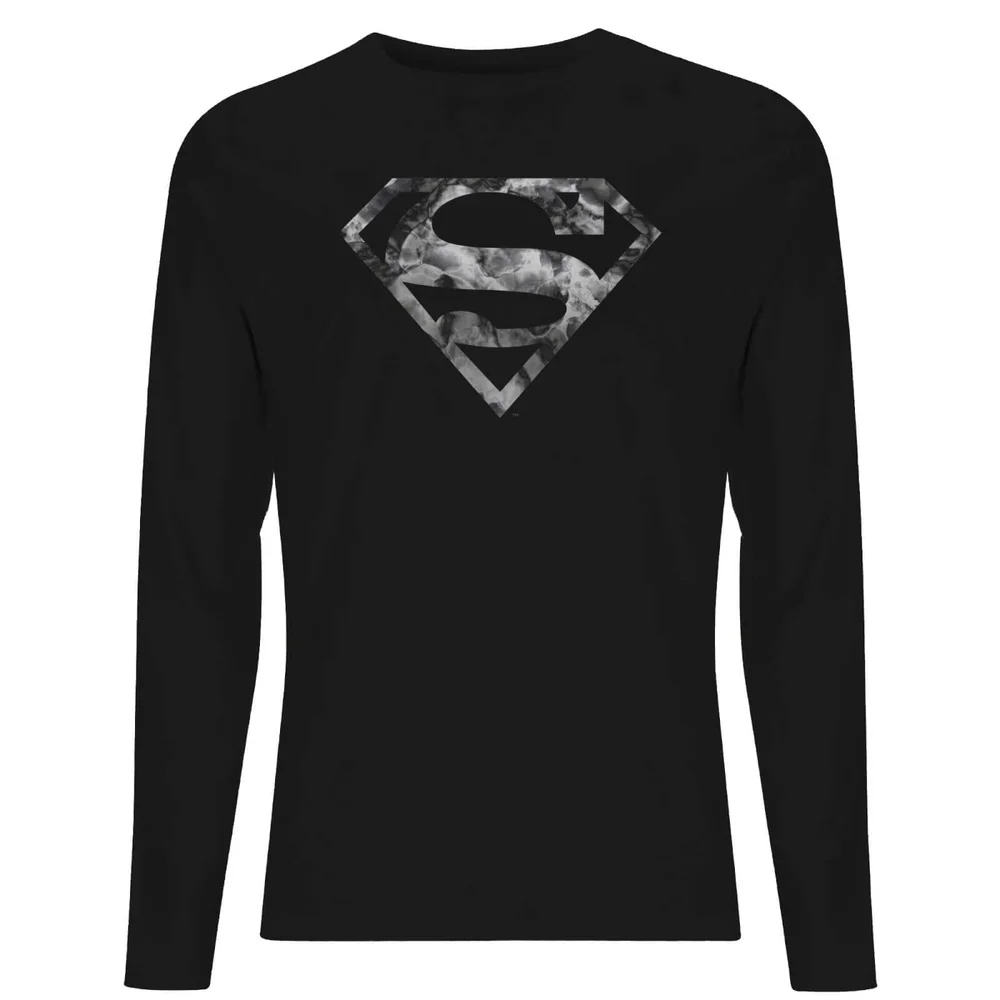 DC Marble Superman Logo Unisex Long Sleeve T-Shirt - Black - XS Bild 1