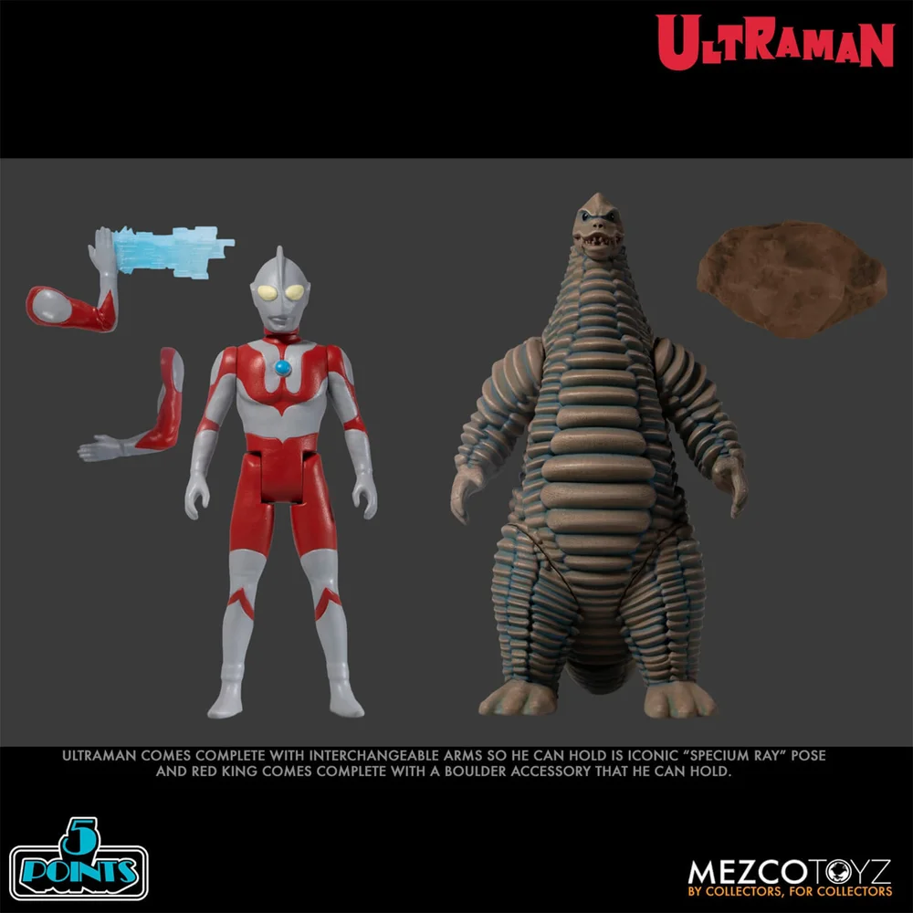 Mezco Ultraman und Red King 5 Punkte Deluxe Box-Set Bild 1