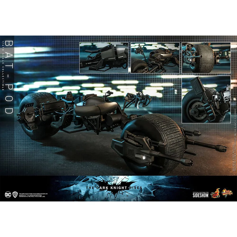 Hot Toys Batman The Dark Knight Rises Movie Masterpiece Actionfigur im Maßstab 1:6 Bat-Pod 59 cm Bild 1