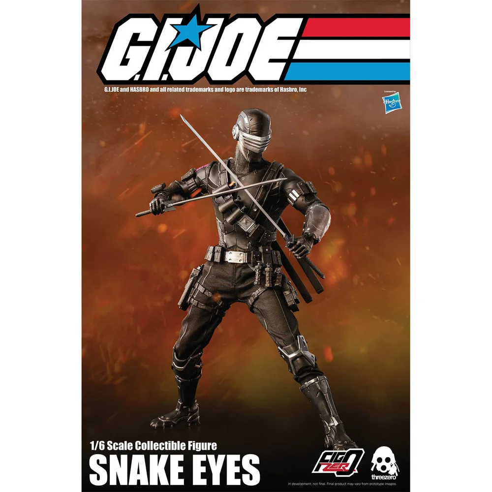 ThreeZero G.I. Joe FigZero Sammelfigur im Maßstab 1:6 - Snake Eyes Bild 1