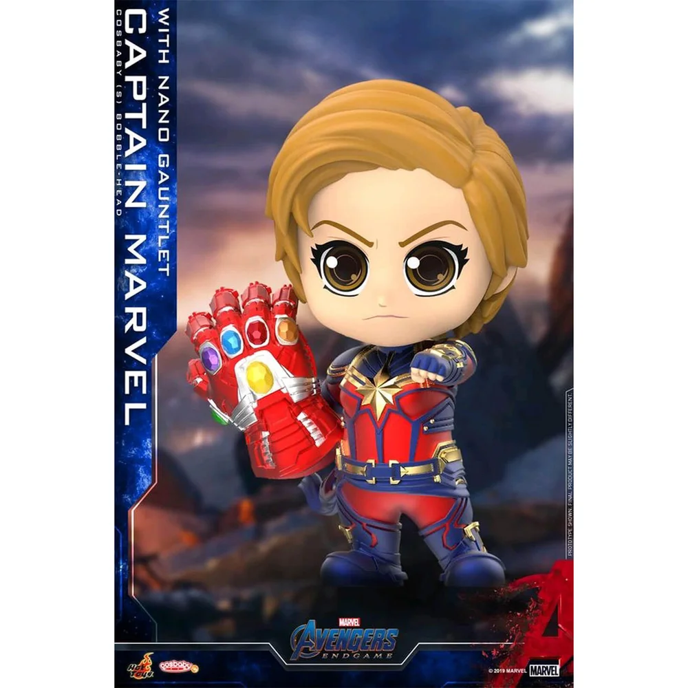 Hot Toys Cosbaby - Avengers: Endgame (Größe S) - Captain Marvel (mit Nano Gauntlet Version) Bild 1