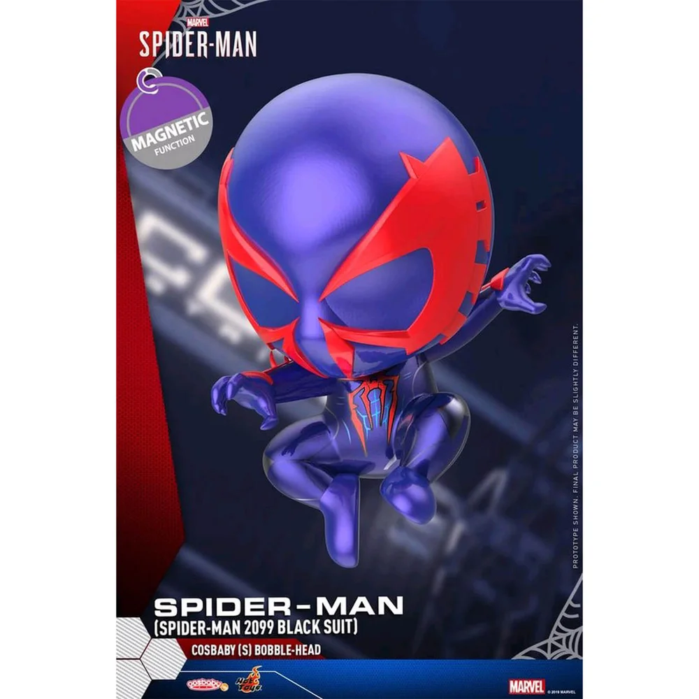Hot Toys Cosbaby - Marvel's Spider-Man (Size S) - Spider-Man (Spider-Man 2099 Black Suit Version) Bild 1