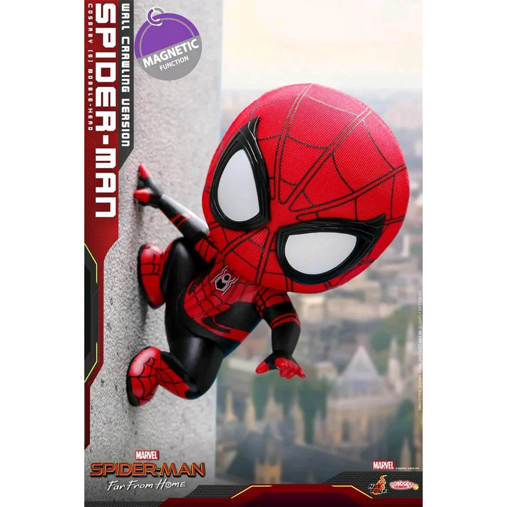 Hot Toys Cosbaby - Spider-Man: Far From Home (Größe S) - Spider-Man (Wandkrabbelversion) Bild 1