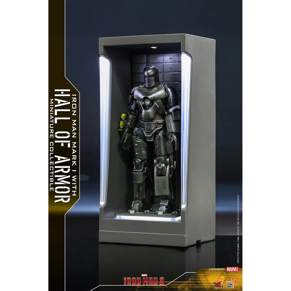 Hot Toys Movie Masterpiece Compact - Miniaturfigur: Iron Man 3 - Iron Man Mark 1 (mit Hall of Armor) Bild 1