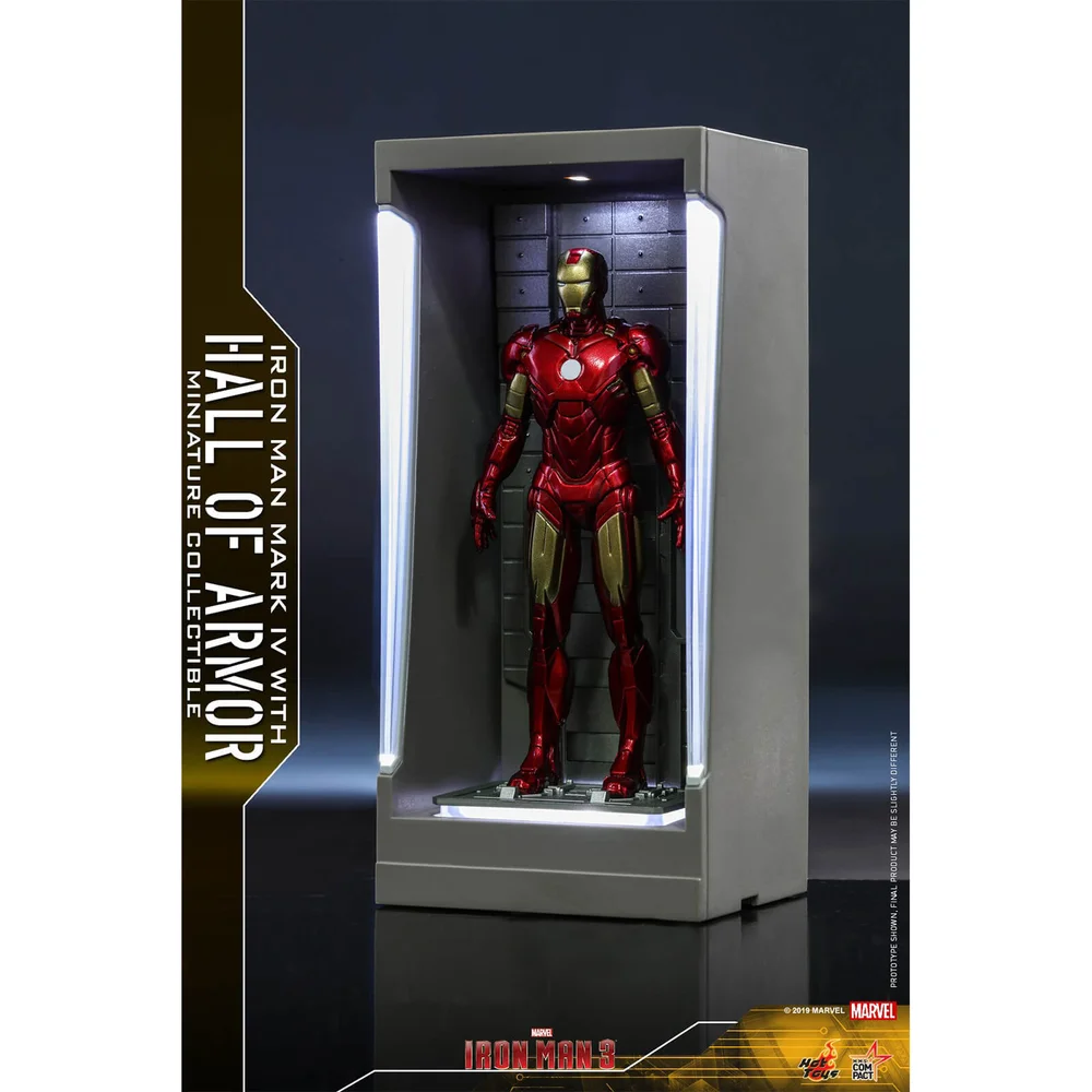 Hot Toys Movie Masterpiece Compact - Miniaturfigur: Iron Man 3 - Iron Man Mark 4 (mit Hall of Armor) Bild 1