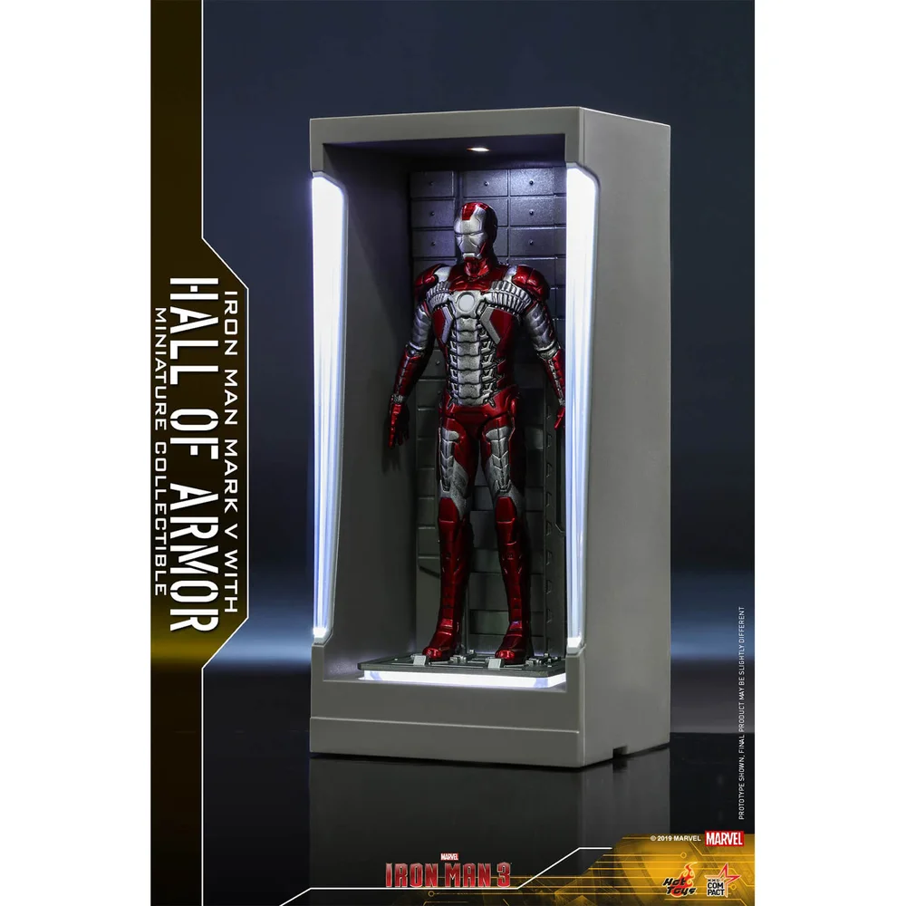 Hot Toys Movie Masterpiece Compact - Miniaturfigur: Iron Man 3 - Iron Man Mark 5 (mit Hall of Armor) Bild 1