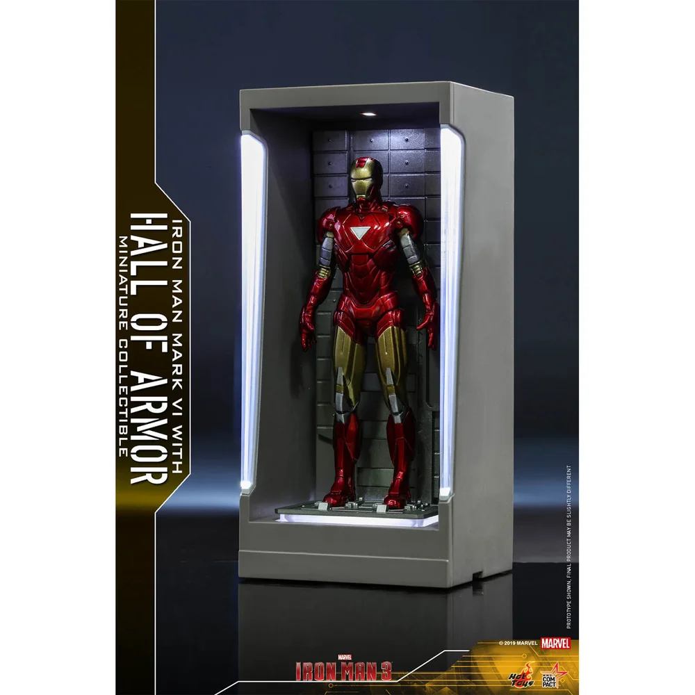 Hot Toys Movie Masterpiece Compact - Miniaturfigur: Iron Man 3 - Iron Man Mark 6 (mit Hall of Armor) Bild 1