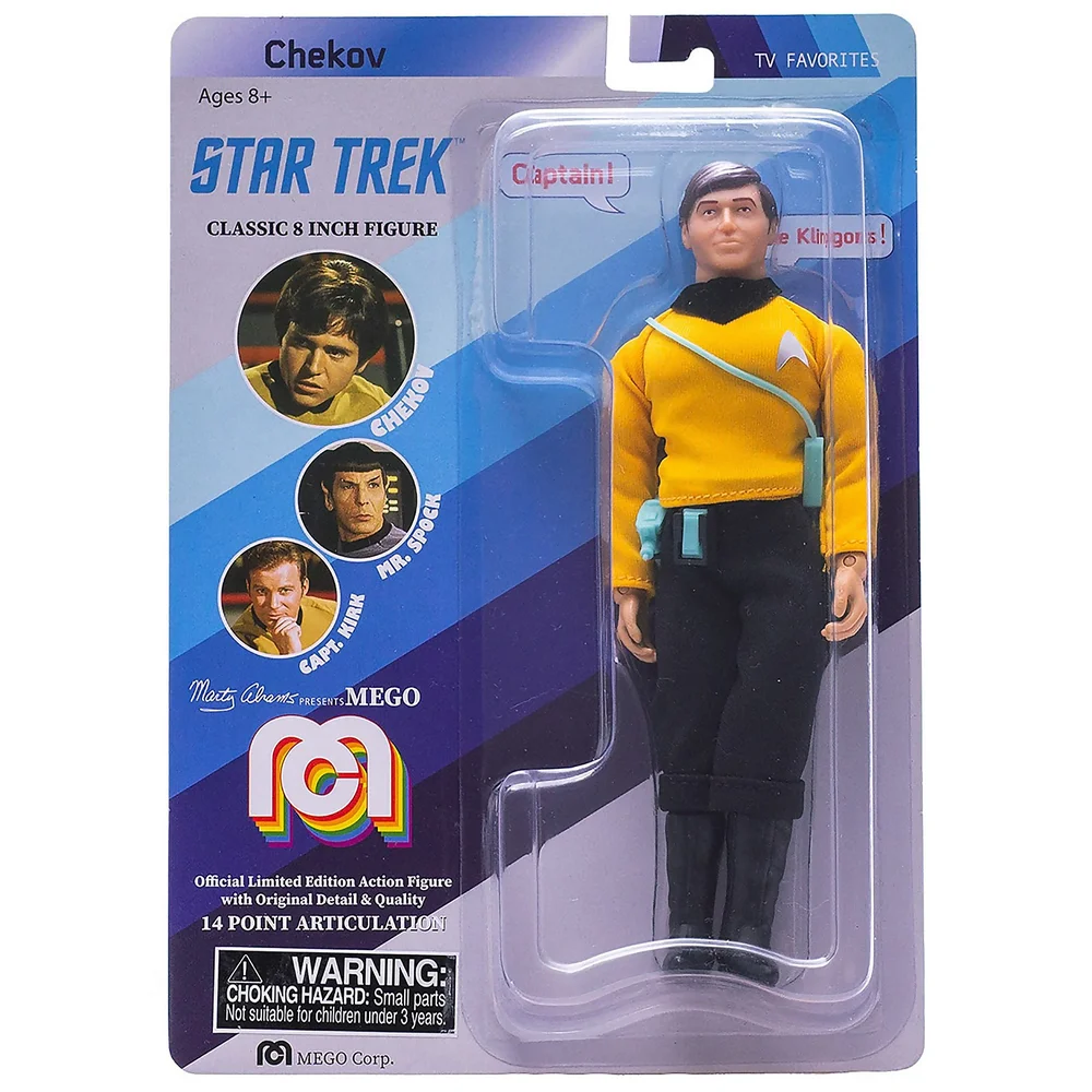 Mego 8 Inch Star Trek Chekov Original Series Action Figure Bild 1