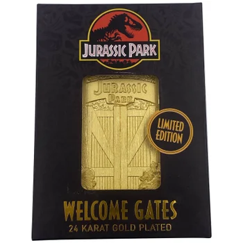 Jurassic Park Gates 24K vergoldeter Barren - Limitierte Auflage