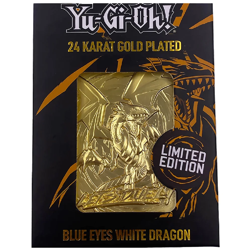 24K vergoldet Yu-Gi-Oh! Blue Eyes White Dragon Card Bild 1