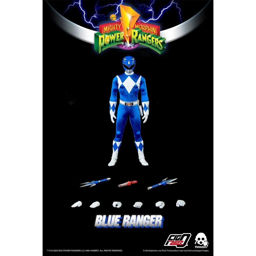 ThreeZero Power Rangers Blauer Ranger Figur im Maßstab 1:16 Bild 1