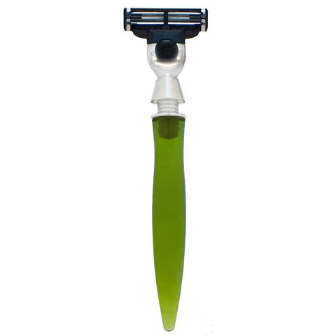 eShave 3 Klingen Rasierer Nickel Plated (grüner Griff) Bild 1