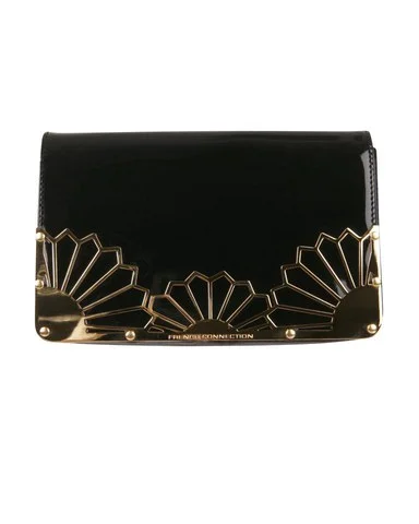 French Connection Metal rays clutch - Black Bild 1