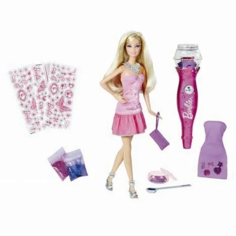 Barbie Glitter Vacuum And Doll Bild 1