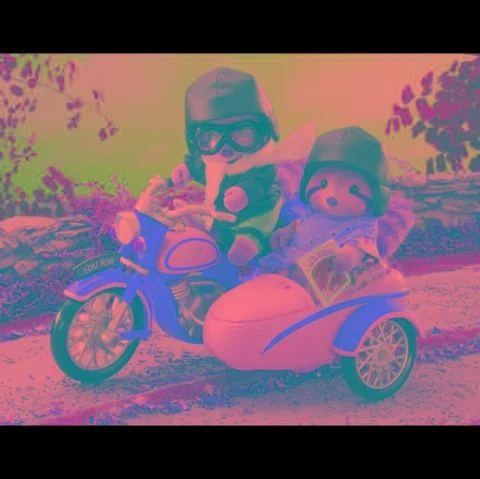 Sylvanian Families Motorcycle and Sidecar Bild 1