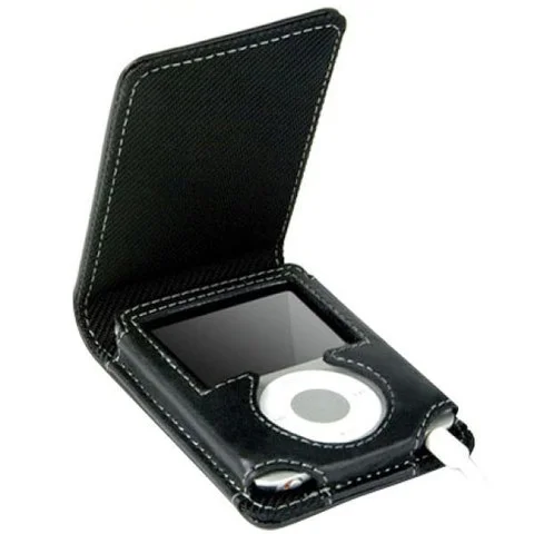 Knomo iPod Nano 3G Flip Case - Black Bild 1