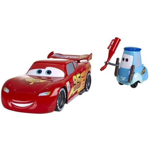 Cars 2 - Gas Up and Go Guido/Lightning McQueen Playset Bild 1