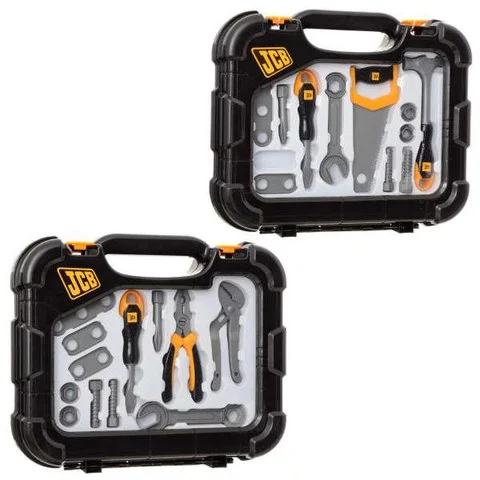 JCB Werkzeugkasten mit Plastikwerkzeugen - Gemischt Bild 1