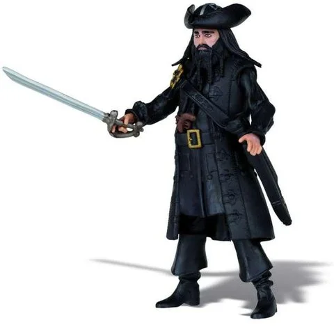 Pirates Of The Caribbean - Basic Figure Wave #1 Blackbeard Bild 1