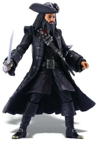 Pirates Of The Caribbean Super Deluxe Figur Wave 1 Blackbeard Figur Bild 1