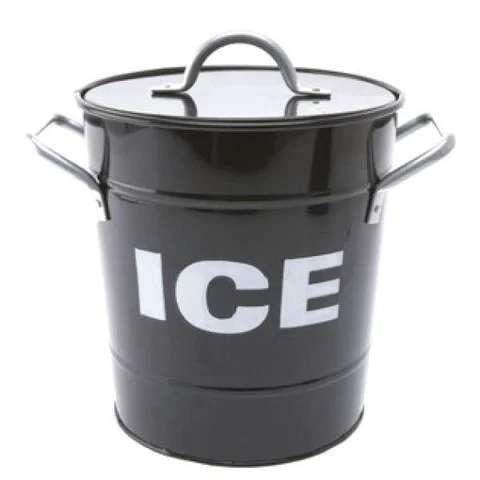 Ice Cooler Tin with Scoop - Black Bild 1