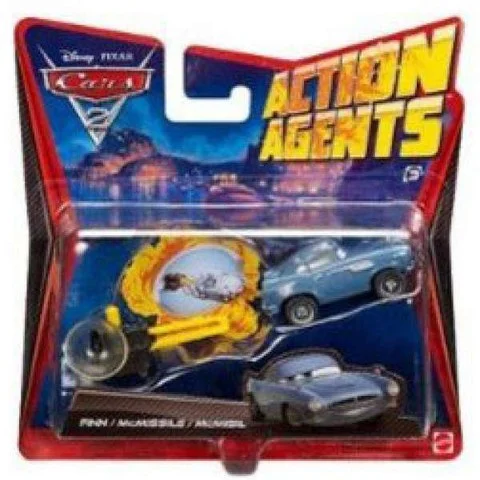 Cars 2 - Action Agents Vehicle and Launcher Finn Mcmissile Bild 1