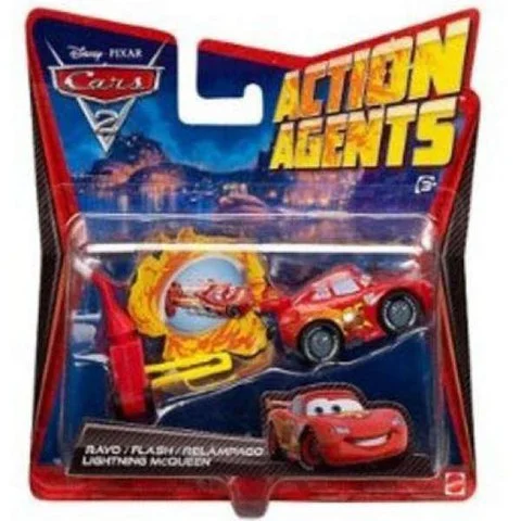 Cars 2: Action Agents Vehicle & Launcher Lightning McQueen Bild 1