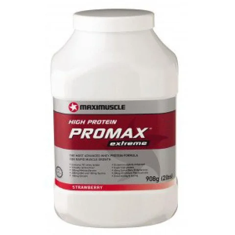 MaxiMuscle Promax Extreme - Strawberry (908g) Bild 1