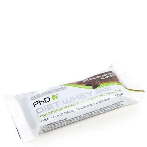 PHD NUTRITION DIET WHEY BAR - CHOCOLATE COOKIE (12 BARS) Bild 1