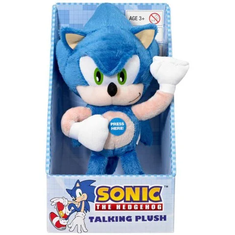 Sonic the Hedgehog 9 Inch Talking Plush - Sonic Bild 1
