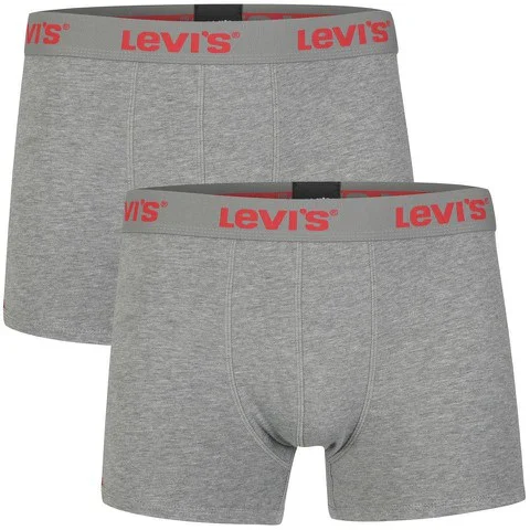 Levi's Men's 2-Pack Boxers - Grey - S - Grau Bild 1