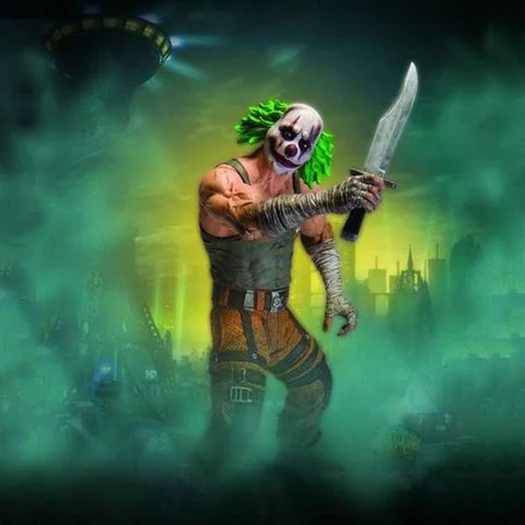 Batman Arkham City Series 3 - Clown Thug Action Figure with Knife Bild 1