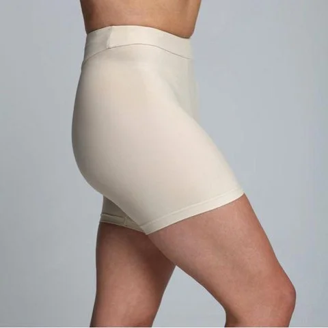 Proskins Damen Slim Kurze Shorts Hautfarbe - 6 - Nude Bild 1