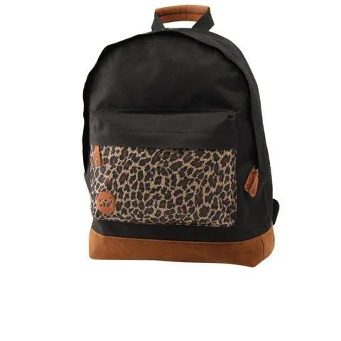 Mi Pac Rucksack mit Taschen im Leopardenmuster - Schwarz Bild 1