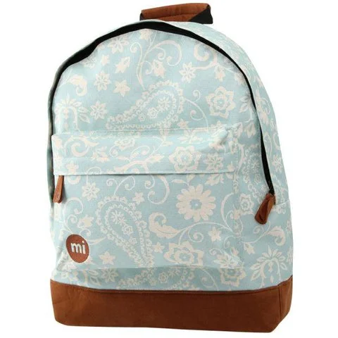 Mi-Pac Vintage Floral Print Backpack - Blue Bild 1
