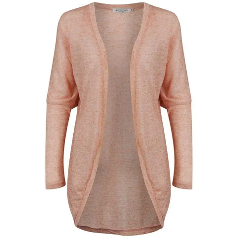 Moku Women's Melange Knitted Cardigan - Coral - S-M - Korallenfarben Bild 1