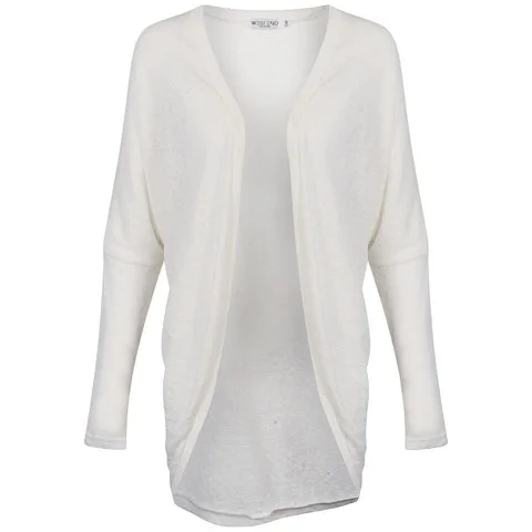 Moku Women's Melange Knitted Cardigan - Cream - S-M - Cream Bild 1