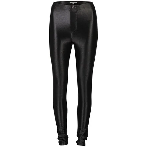 Glamorous Women's High Waisted Disco Pants - Black - 8 - Schwarz Bild 1