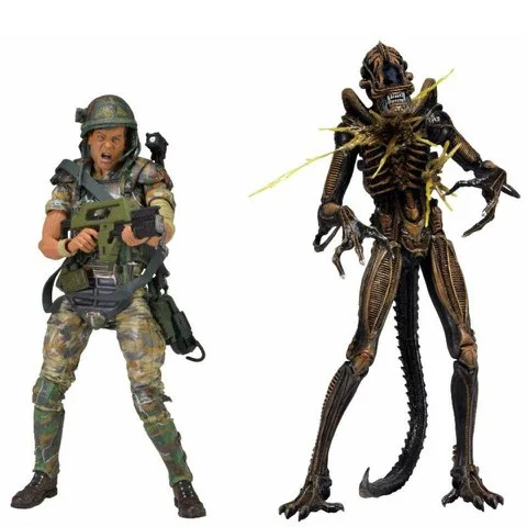 Aliens 7 " Action Figur 2er-Pack Hudson Vs Brown Warrior Bild 1