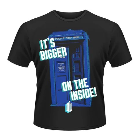Doctor Who Herren T-Shirt - Tardis - M - Schwarz Bild 1