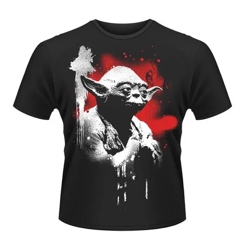 Star Wars Herren T-Shirt - Yoda - L - Schwarz Bild 1