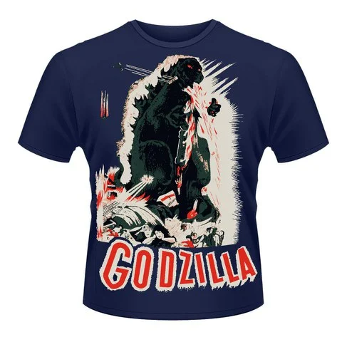 Godzilla (Poster) Men's T-Shirt - XXL - Blau Bild 1