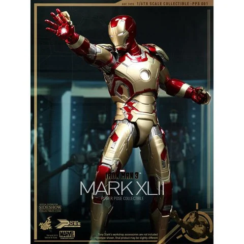 Hot Toys Iron Man Mark XlII Power Pose 1/6 Scale Statue Bild 1