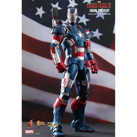 Hot Toys Iron Man 3 Iron Patriot Sammelfigur Bild 1